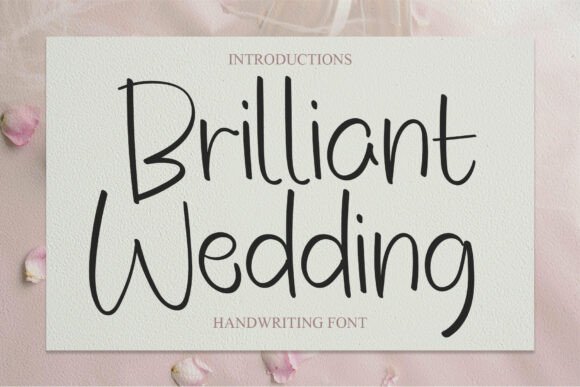 Brilliant Wedding: A Vibrant Display Font for Editors