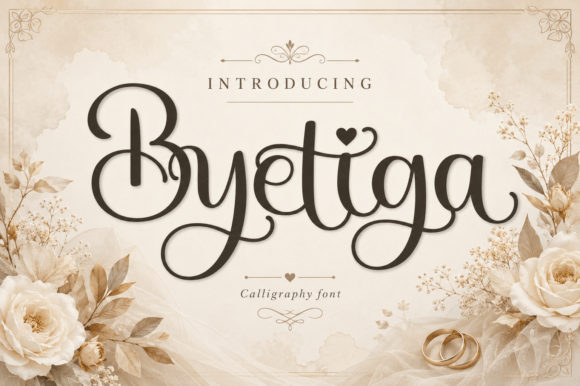 Byetiga: A Modern Calligraphy Font for Brand Identity