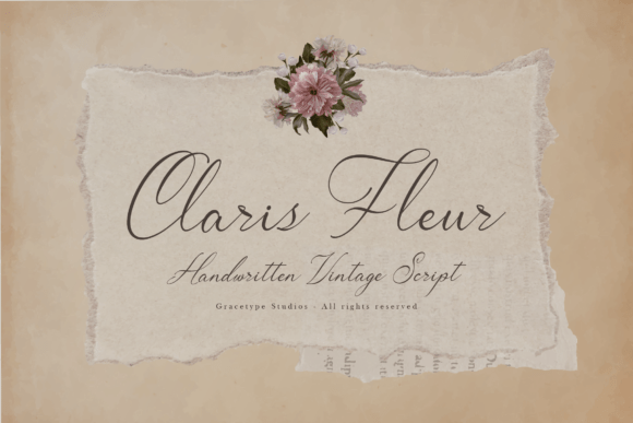 Claris Fleur: A Vintage Script Font for Editorial Design