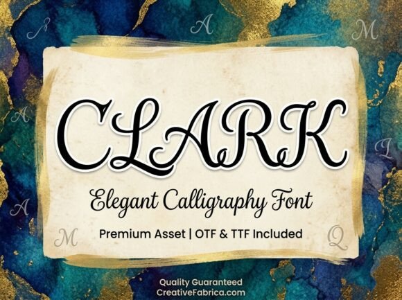 Clark: A Premium Script Font for Editorial Design
