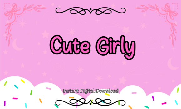 Cute Girly: A Playful Bubble Font for Web Design