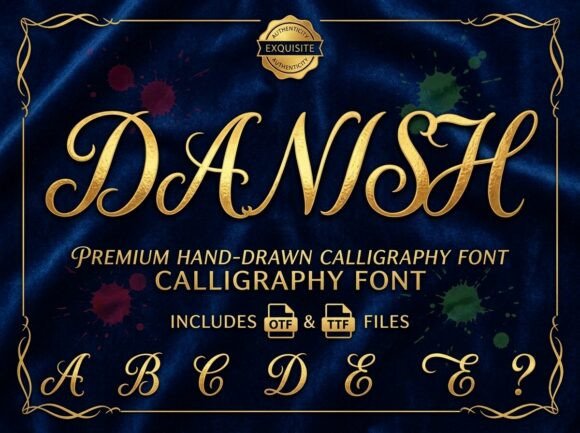 Danish: A Premium Script Font for Makers