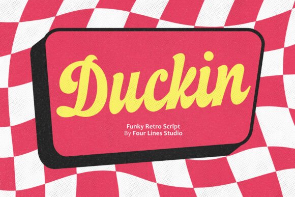 Duckin: A Retro Script Font for Web Design
