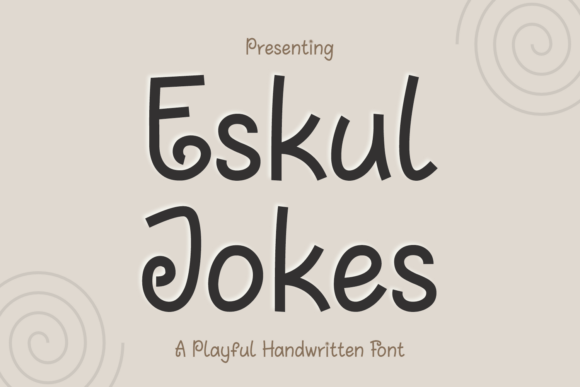 Eskul Jokes: A Playful Handwritten Font for Editors