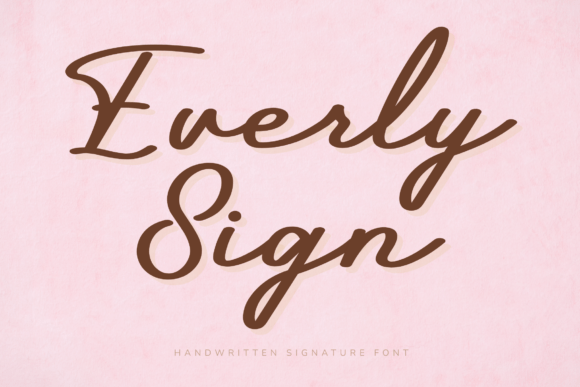 Everly Sign: A Sophisticated Handwritten Font for Editors