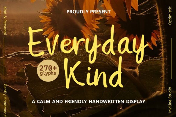 Everyday Kind: A Handwritten Font for Your Brand