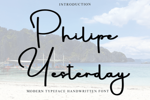 Fhilipe Yesterday: A Festive Script Font for Branding