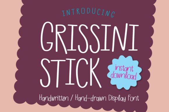 Grissini Stick: A Playful Display Font for Web Design