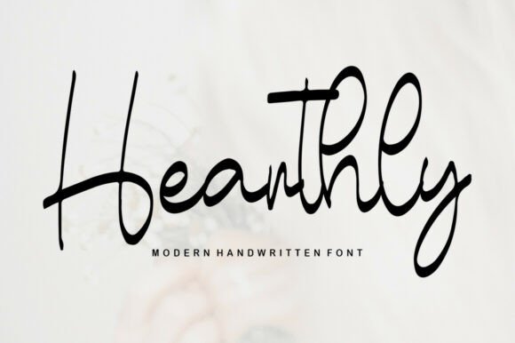 Hearthly: A Modern Script Font for Web Design
