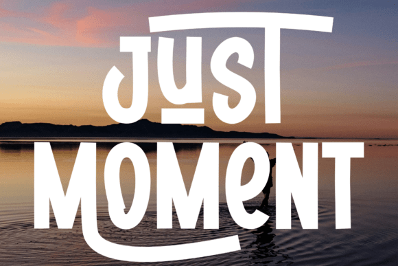 Just Moment: A Modern Script Font for Branding