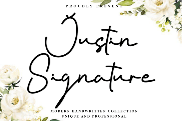 Justin Signature: A Modern Script Font for Web Design