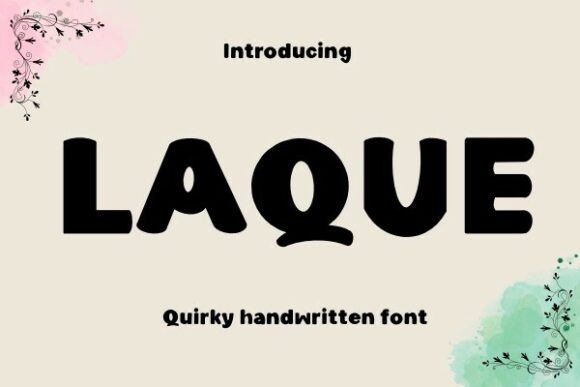 Laque: A Handmade Script Font for Editorial Design