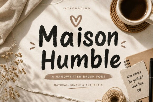 Maison Humble: A Bold Script Font for Web Design