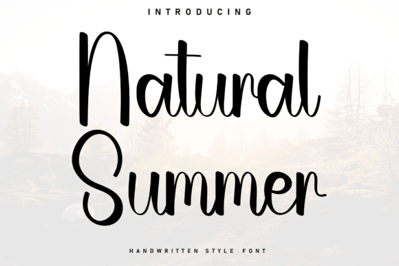 Natural Summer: A Handwritten Font for Warm Branding