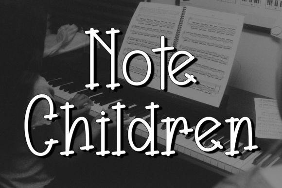 Note Children: A Sophisticated Script Font for Branding