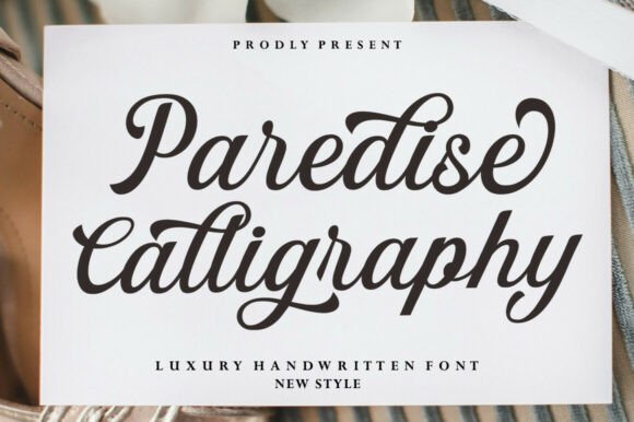 Paredise Calligraphy: A Premium Font for Small Business Branding