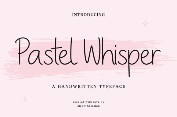 Pastel Whisper: A Playful Handwritten Font for Crafters