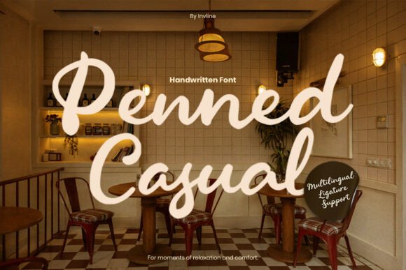 Penned Casual: A Handwritten Script Font for Web Design