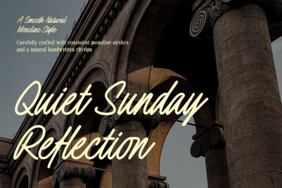 Quiet Sunday Reflection: A Font for Clear Campaigns