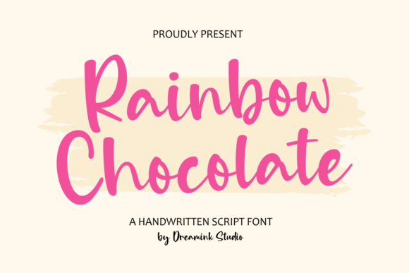 Rainbow Chocolate: A Modern Script Font for Editorial Design