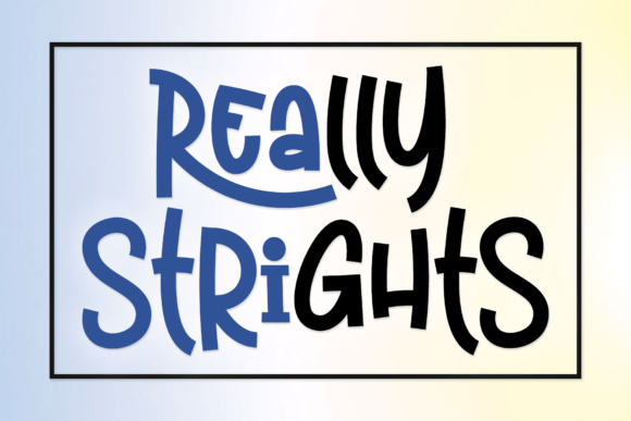 Really Strights: A Handwritten Font for Web Design