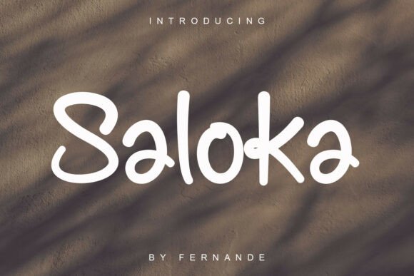 Saloka: A Quirky Hand-Drawn Display Font for Brand Identity