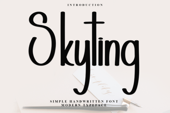 Skyting: A Festive Typeface for Web Design
