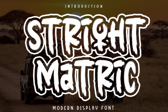 Stright Matric: A Modern Handwritten Font for Makers