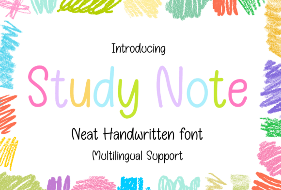 Study Note Font: A Warm Handwritten Typeface Review