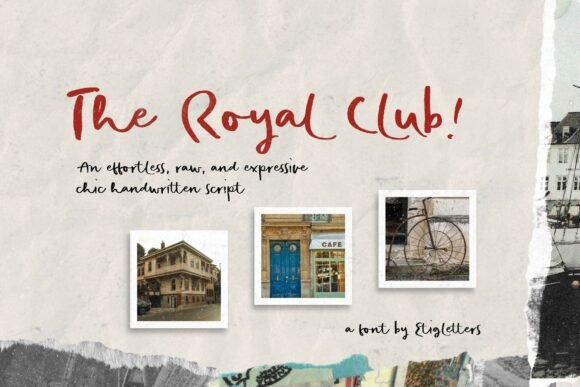 The Royal Club: A Premium Handwritten Font for Brand Identity