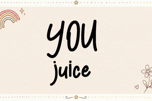 You Juice: The Handwritten Font for Bold Marketing
